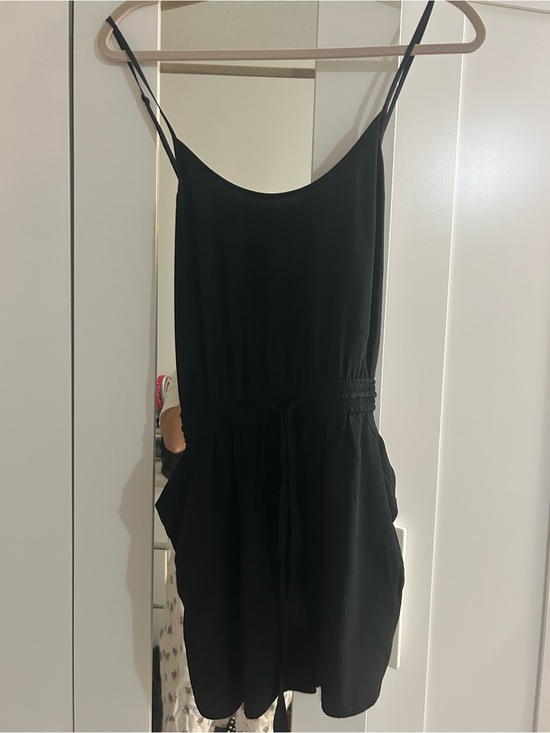 Wilfred Other - Wilfred Black 100% Silk Spaghetti Strap Romper